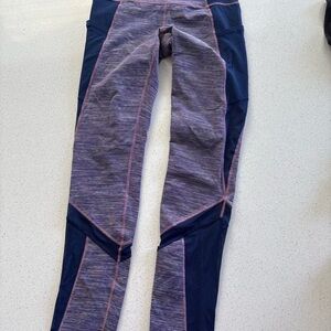 Ivivva “Free to Train” Striped Leggings - size 14 new condition